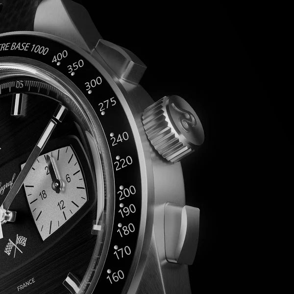 YEMA - Rallygraf Meca-Quartz II Reverse Panda, fra Yema