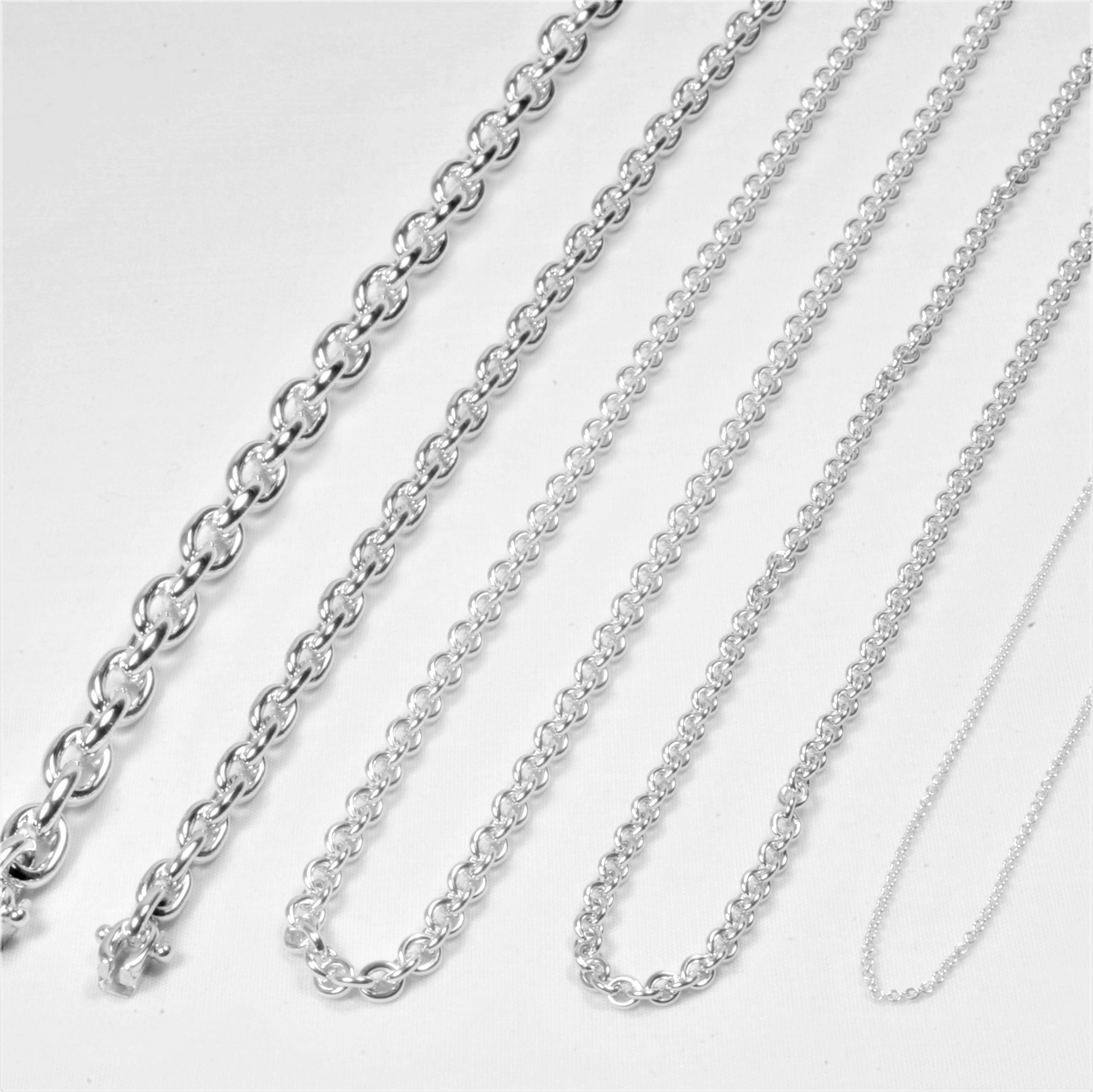 Sølv Rund Anker armbånd 21 cm, til female; male; unisex, fra BNH SØLVKÆDER