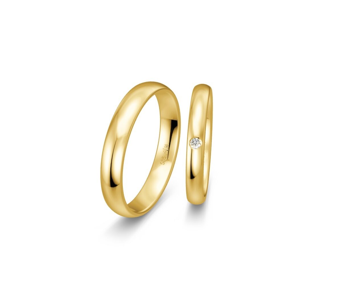 Saint Maurice Vielsesringe 14kt - Sæt 2, fra Saint Maurice