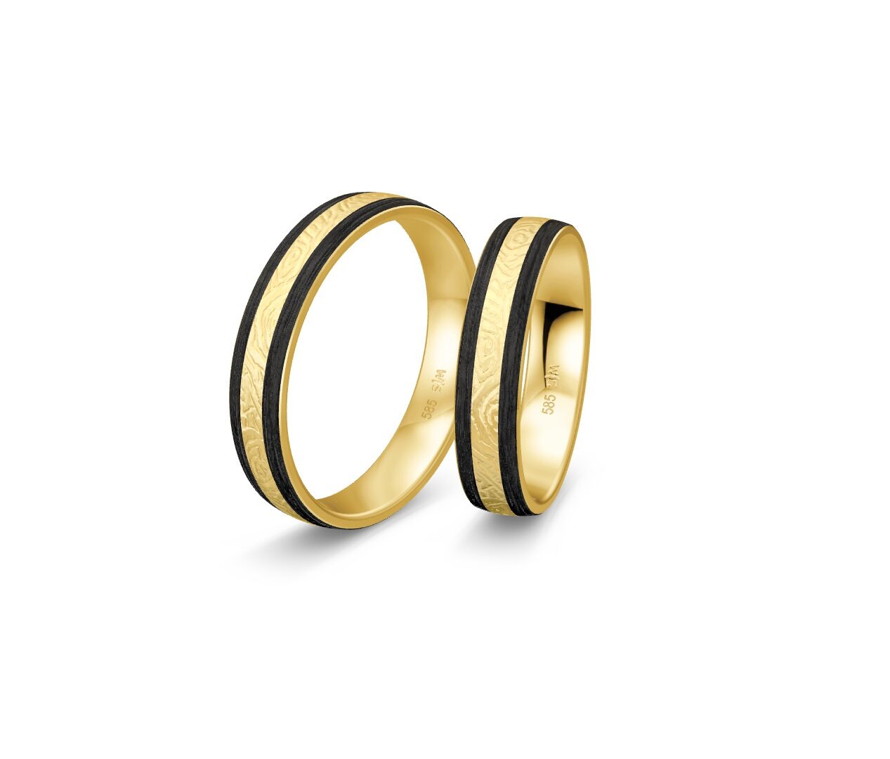 Saint Maurice Vielsesringe 14kt - Sæt 6, fra Saint Maurice