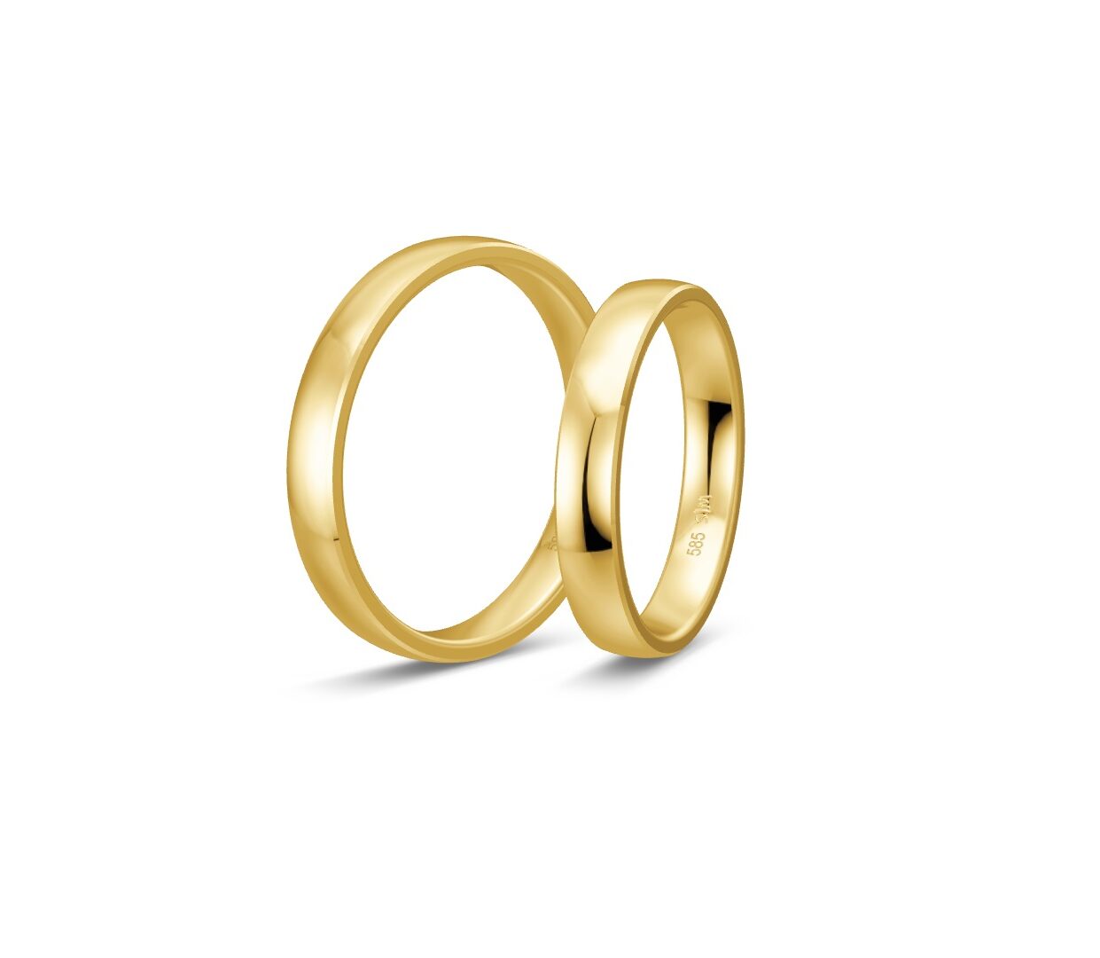 Saint Maurice Vielsesringe 14kt - Sæt 7, fra Saint Maurice