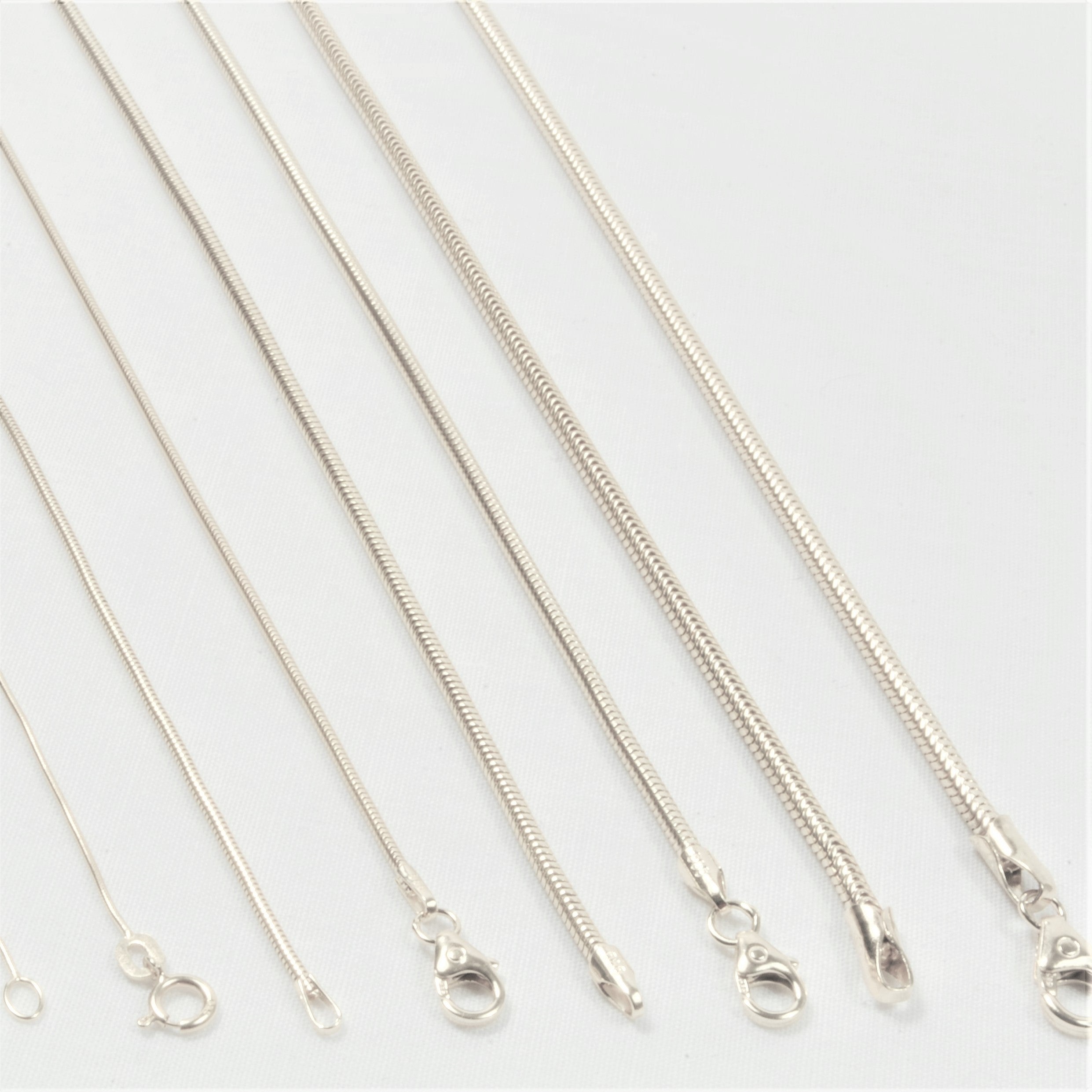 Sølv Slange halskæde 42 cm, til female; male; unisex, fra BNH SØLVKÆDER