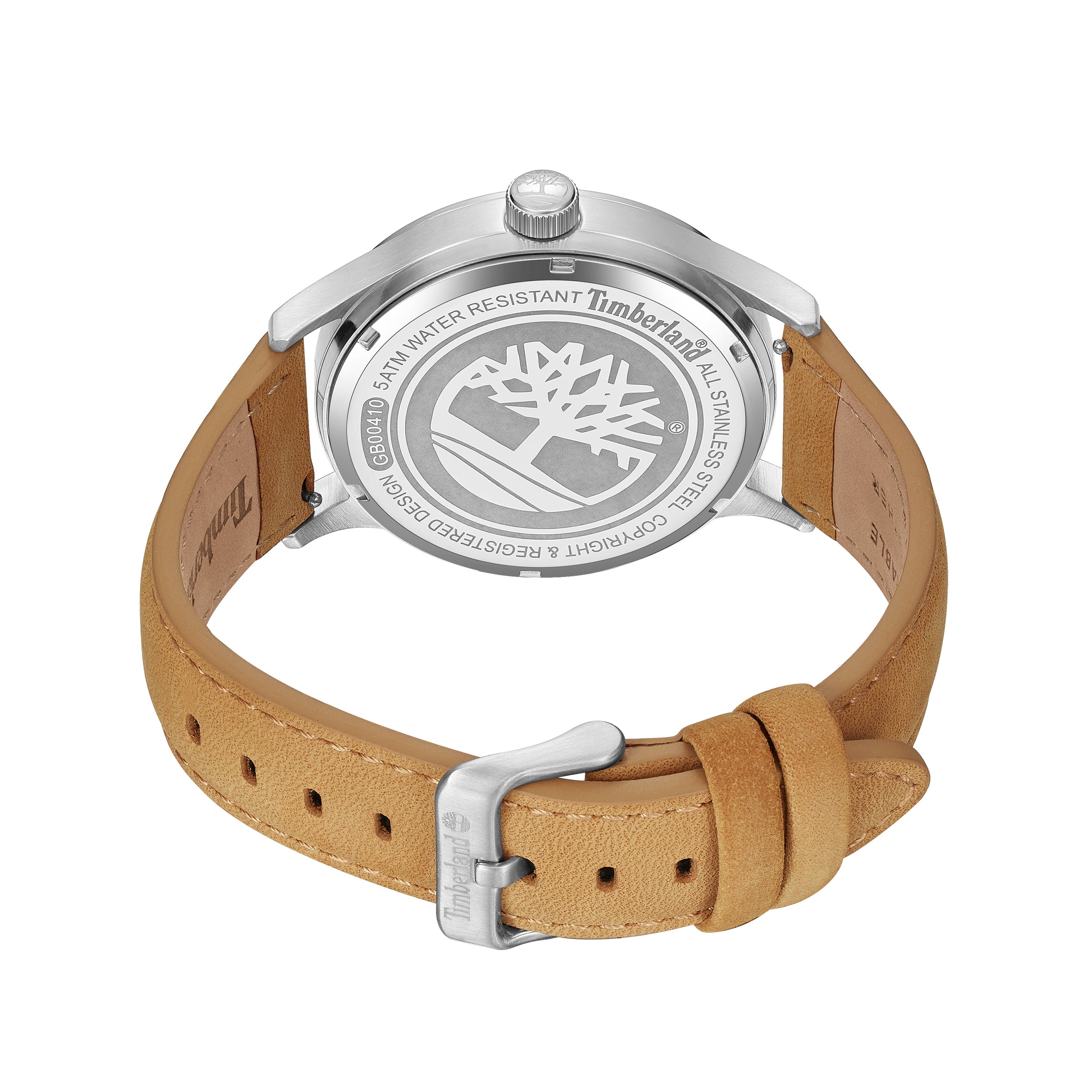 Timberland Trumbull TDWGB0041003 set bagfra med bagkasse i stål og brun rem med spænde