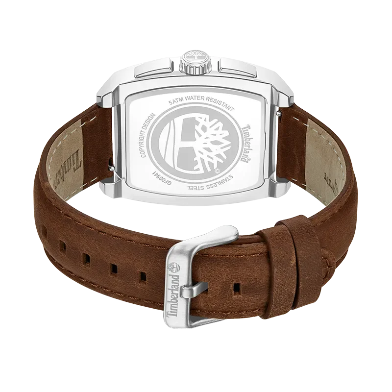 Timberland Morristown TDWGF0094102 set bagfra med bagkasse i stål og brun rem med spænde