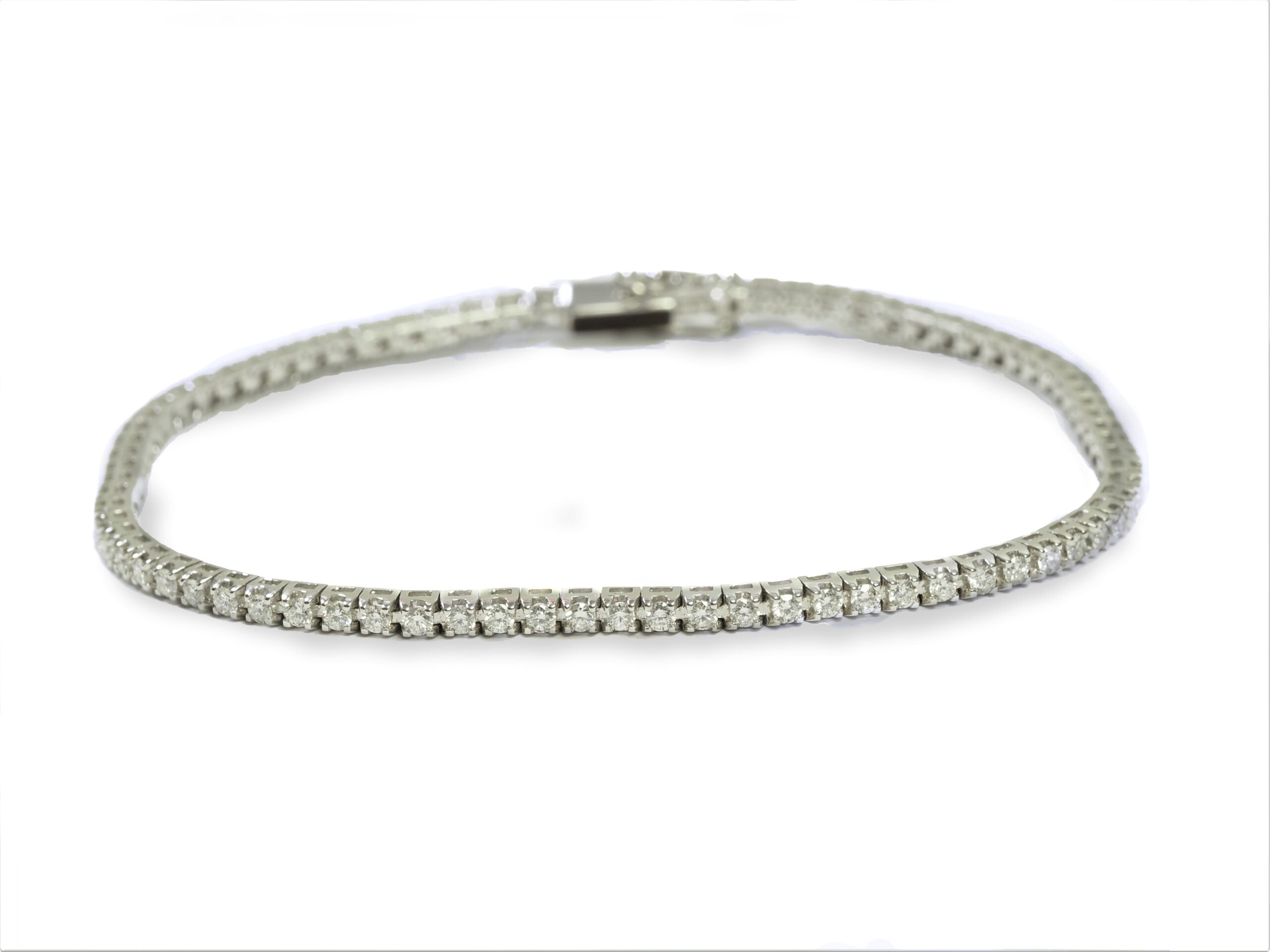 Tennis Armbånd 18kt. HVG 18cm., fra ure-smykker.dk