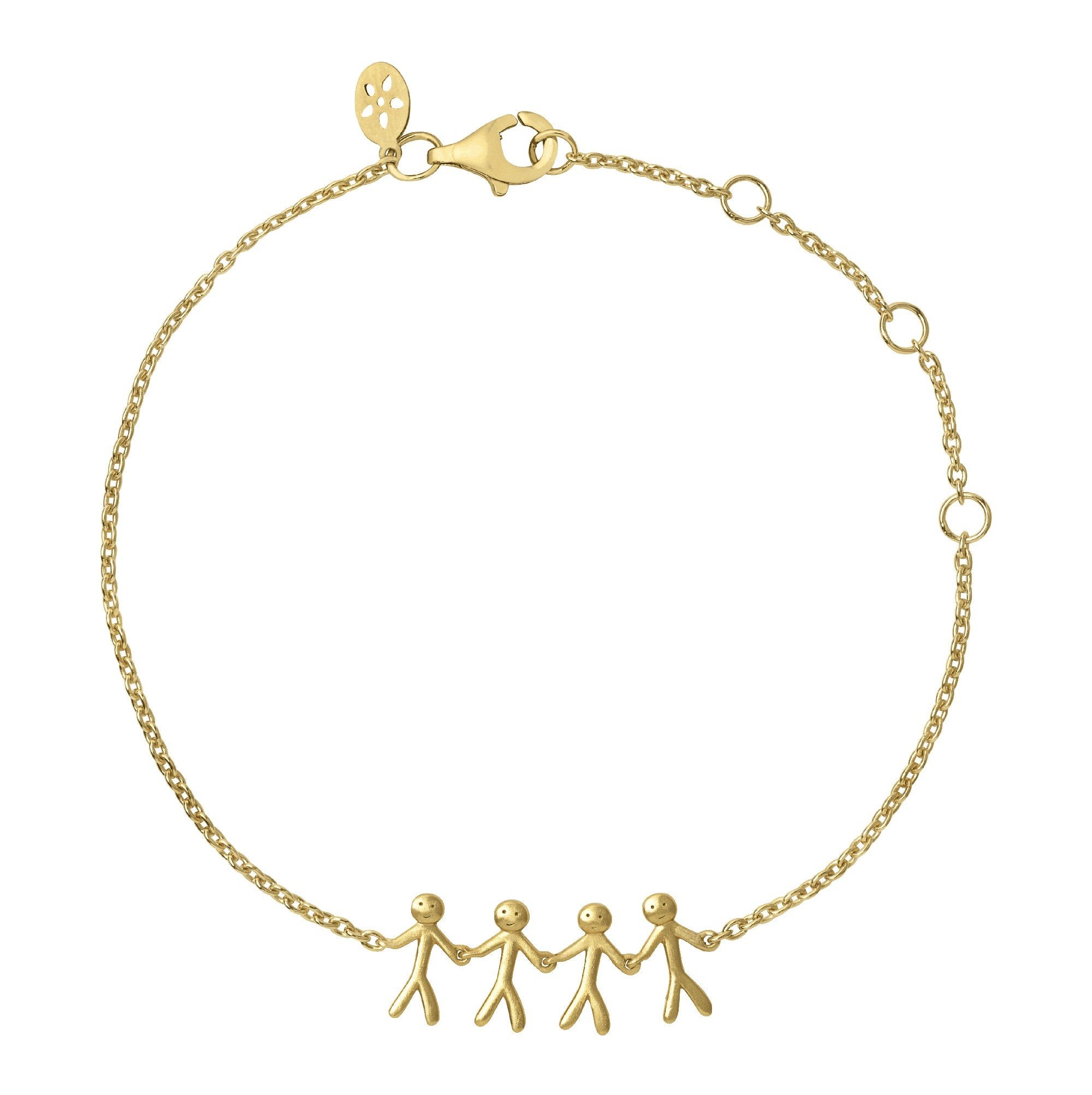 Together - Family 4 armbånd - Guld, i sterling-silver; gold, fra ByBiehl