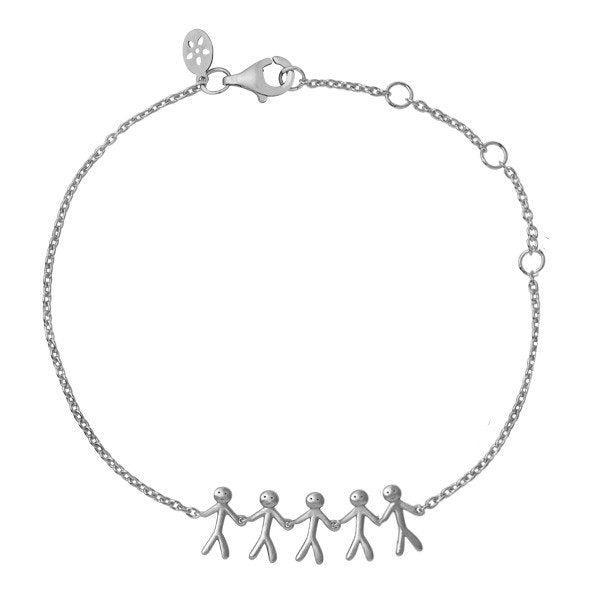 Together - Family 5 armbånd - Sølv, i sterling-silver, fra ByBiehl