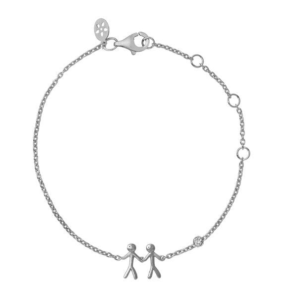 Together - My Love armbånd - Sølv, i sterling-silver, fra ByBiehl
