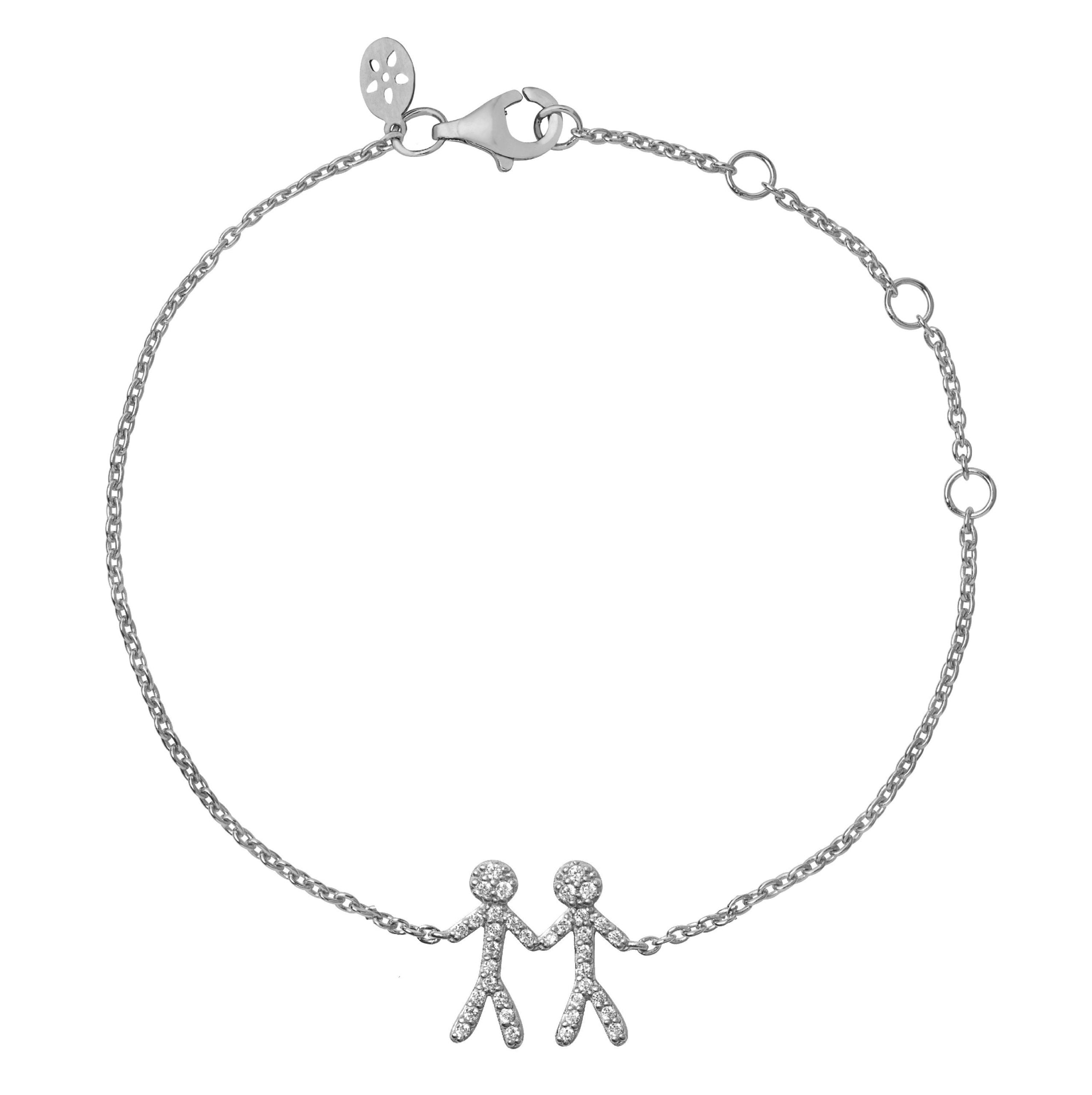 Together - You & Me armbånd - Sølv, i sterling-silver, fra ByBiehl