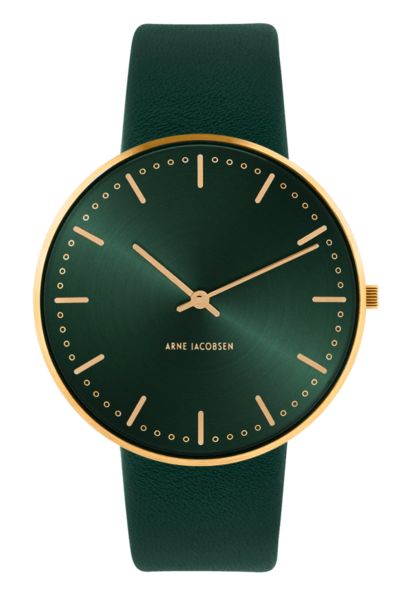 Arne Jacobsen Ciry Hall Evergreen 40 mm - 53280-2088G, fra Arne Jacobsen