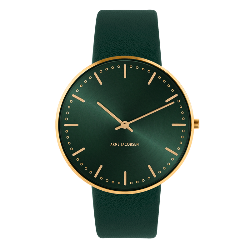 Arne Jacobsen Ciry Hall Evergreen 40 mm - 53280-2088G, fra Arne Jacobsen