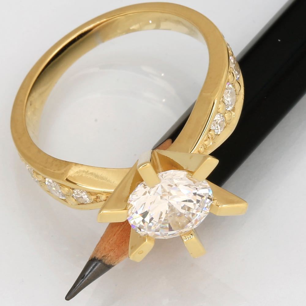 Dream deluxz Diamant ring guld 2,00ct, til female, fra Jan Jørgensen