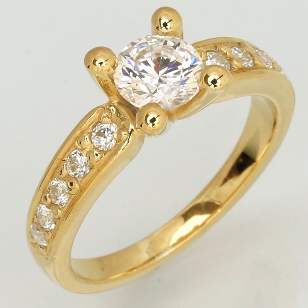 Dream luxuz diamant ring guld 1,00ct, til female, fra Jan Jørgensen