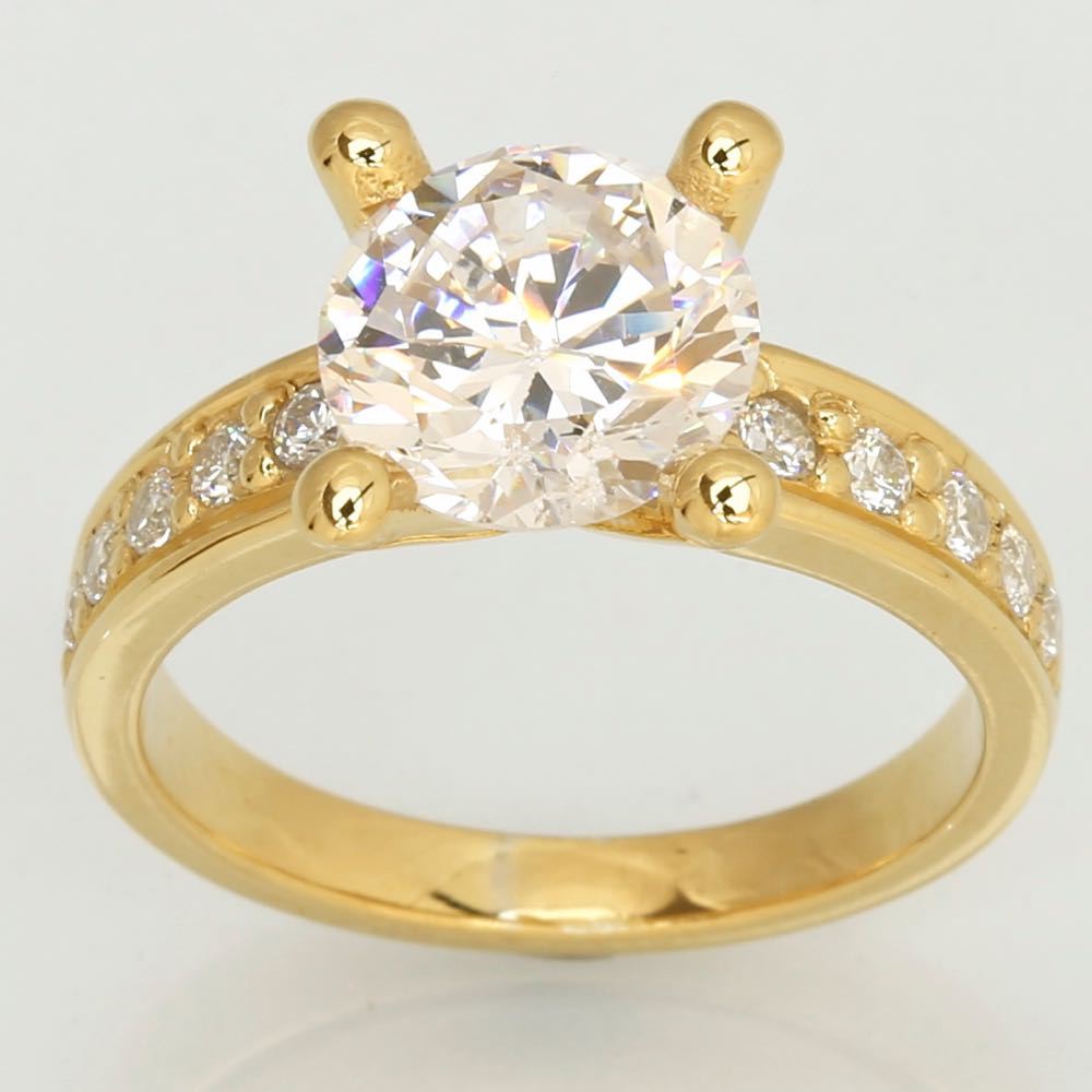 Dream luxuz diamant ring guld 2,50ct, til female, fra Jan Jørgensen