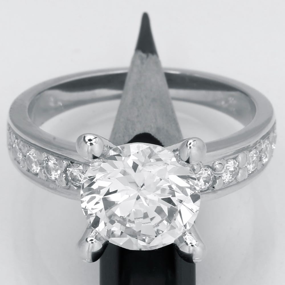 Dream luxuz diamant ring hvidguld 3,00ct, til female, fra Jan Jørgensen