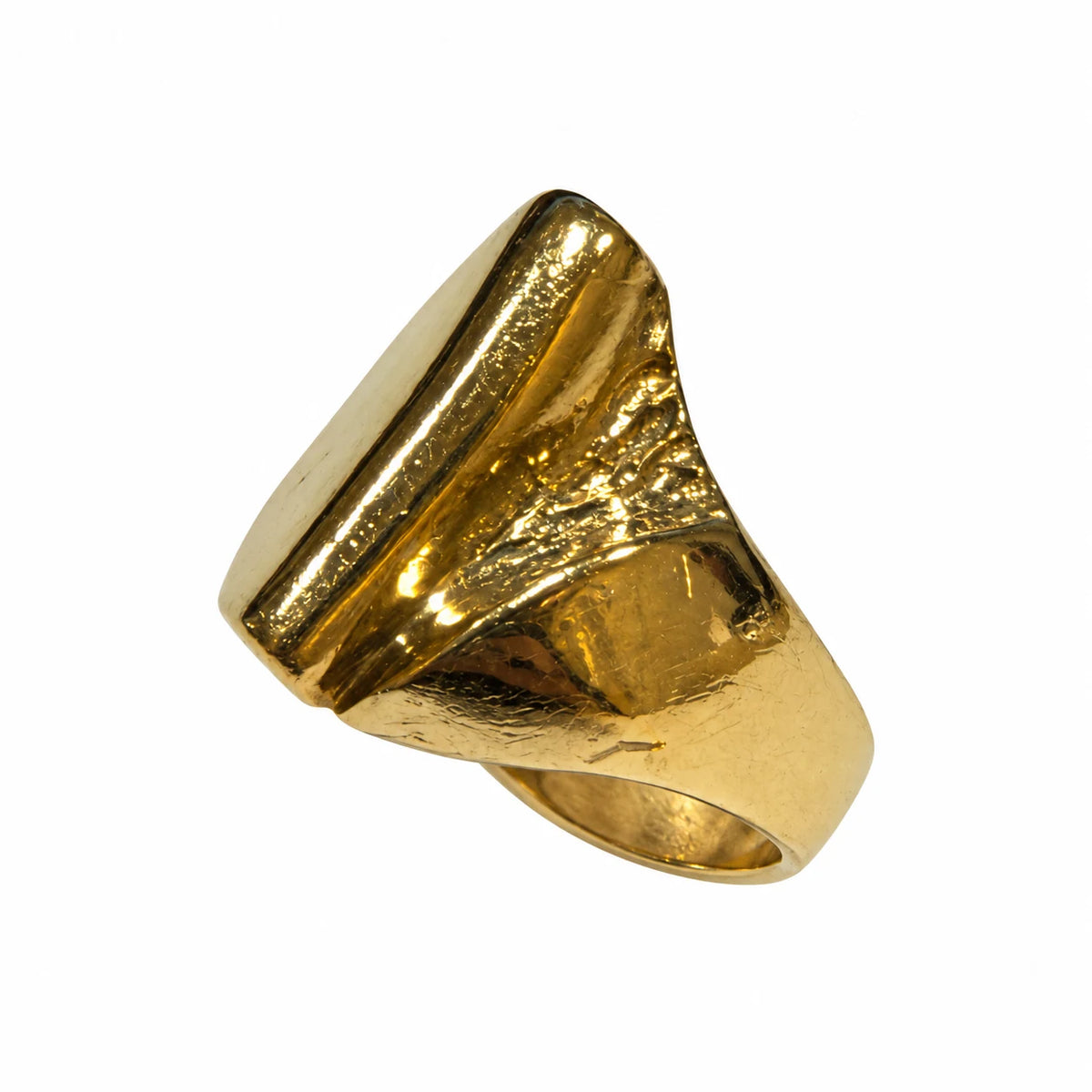 Brugt ring i 8 kt. guld str. 56 – sidevisning – BRUGT0123