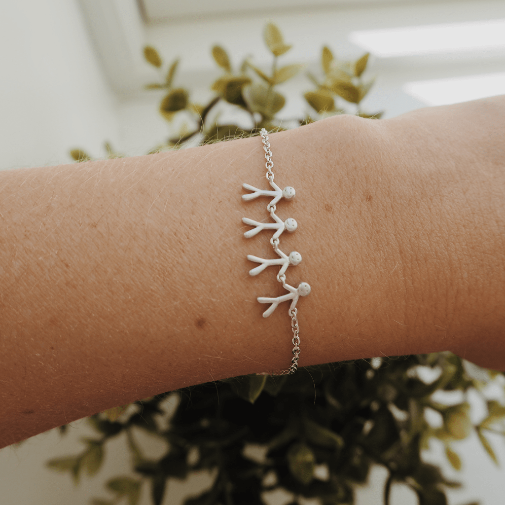 Together - Family 4 armbånd - Sølv, i sterling-silver, fra ByBiehl
