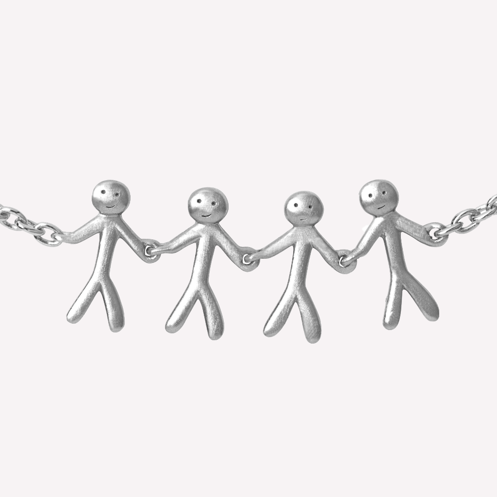 Together - Family 4 armbånd - Sølv, i sterling-silver, fra ByBiehl