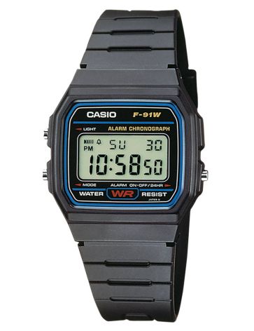 Casio Timeless - F-91W-1YEG, fra Casio