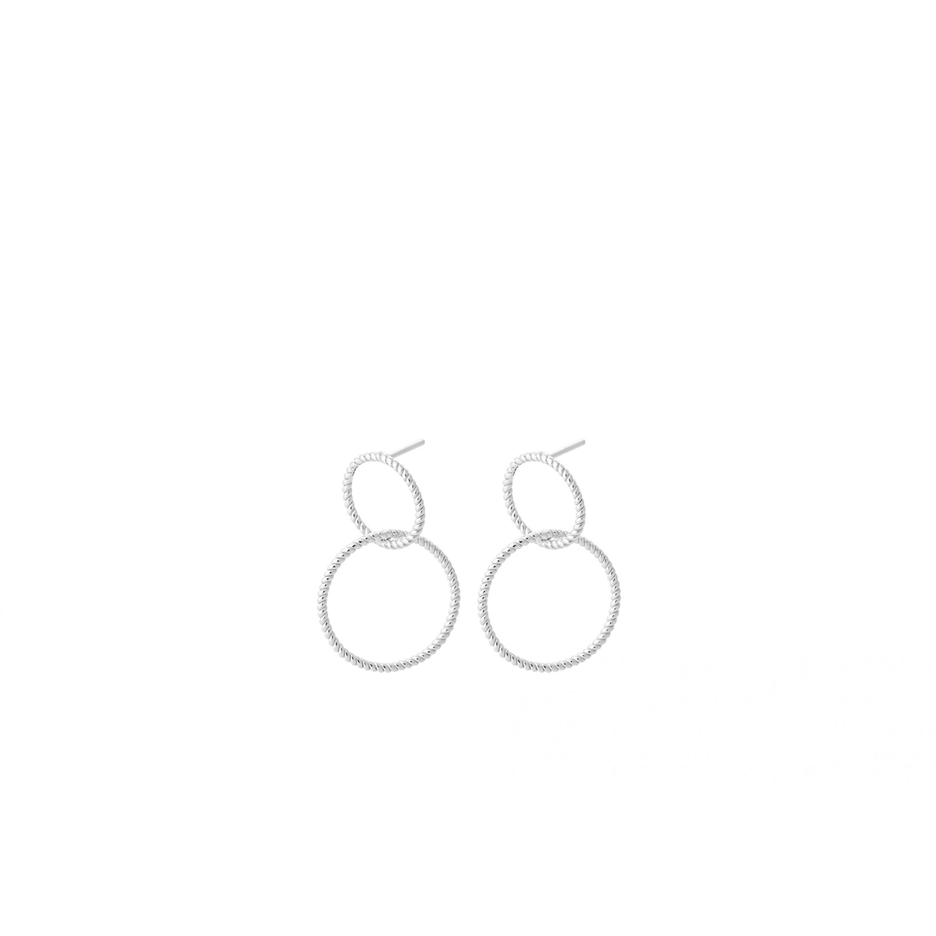 Pernille Corydon Double Twisted Earrings, til female, fra Pernille Corydon