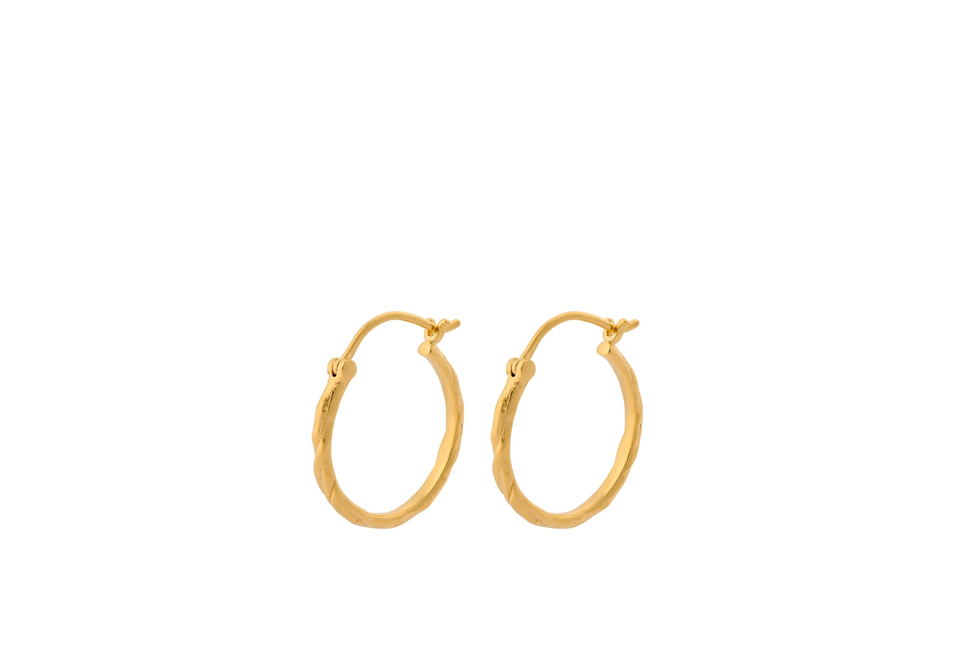 Pernille Corydon Small Ice Creoles FG, i gold-plated; silver; sterling-silver, til female, fra Pernille Corydon