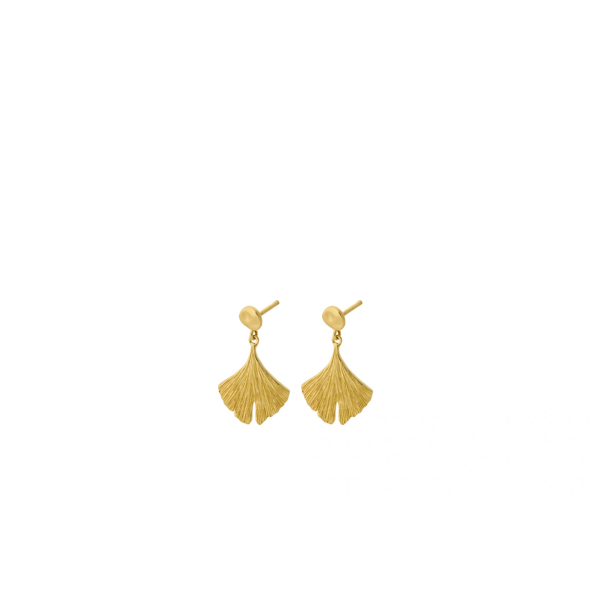 Pernille Corydon Biloba Earrings FG – Smykke i sølv fra Pernille Corydon – Varenr. E-343-GP