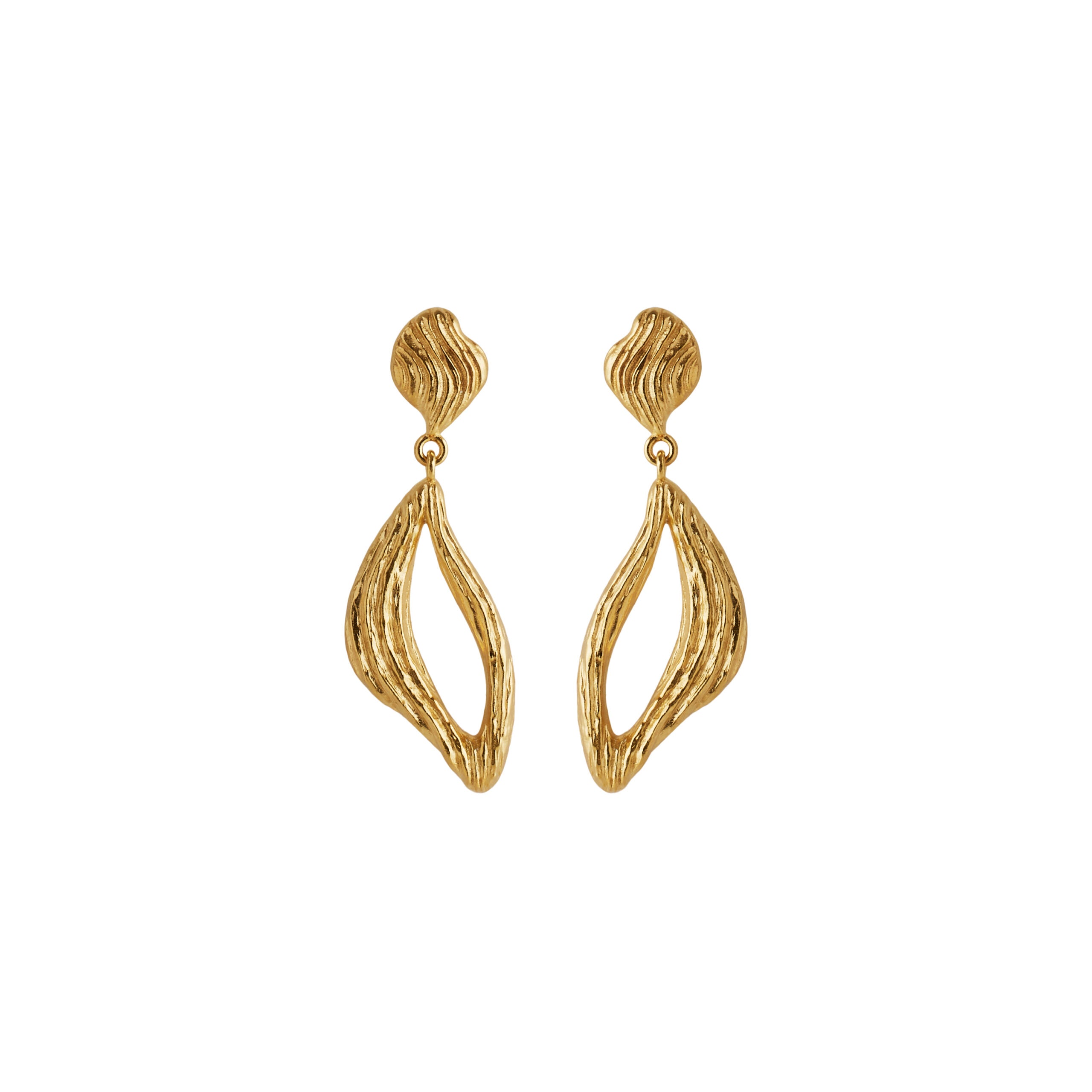 Pernille Corydon Flowing Dreams Earrings Forgyldt, i silver; gold-plated, til female, fra Pernille Corydon