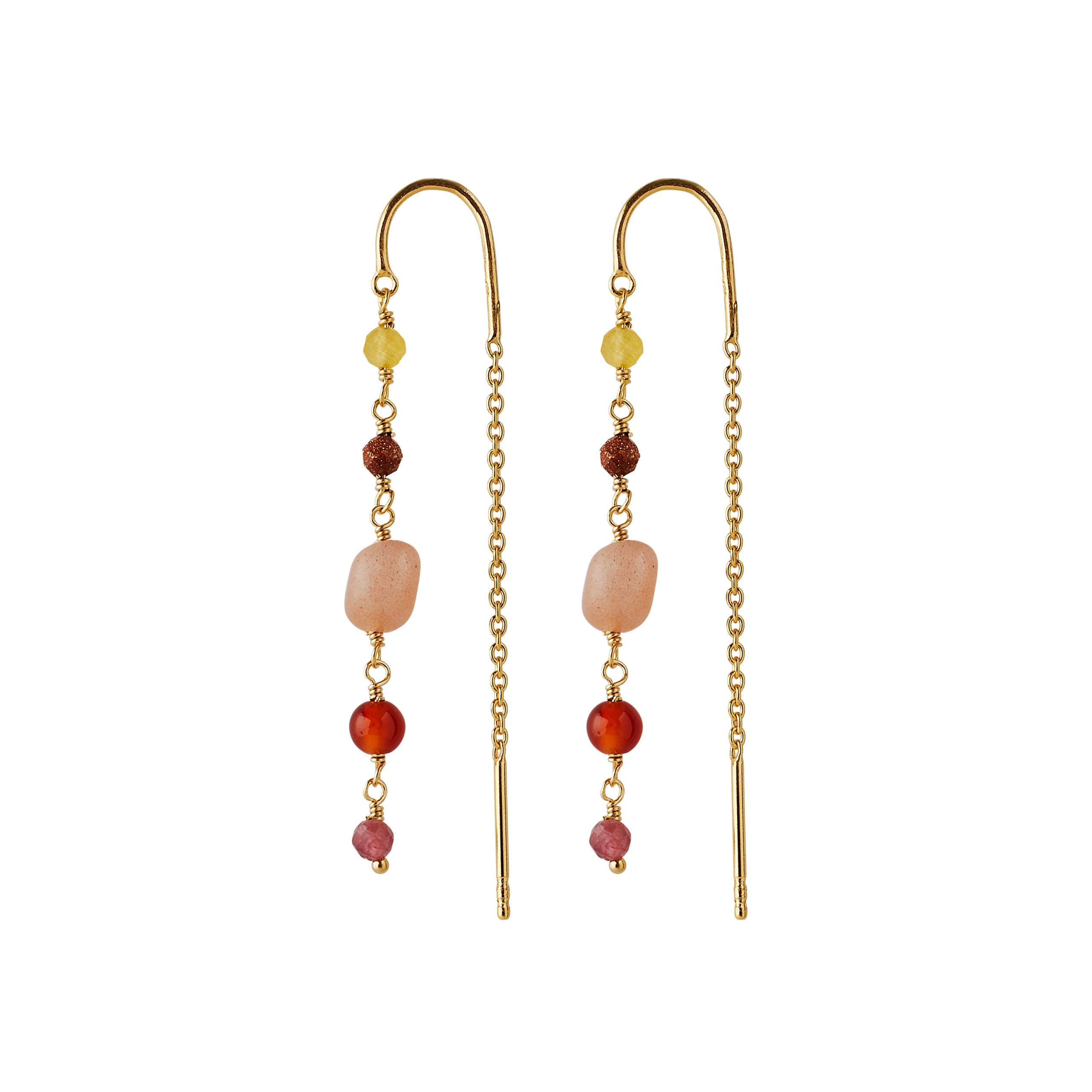 Pernille Corydon Golden Fields Earrings FG, i gold-plated; silver, til female, fra Pernille Corydon