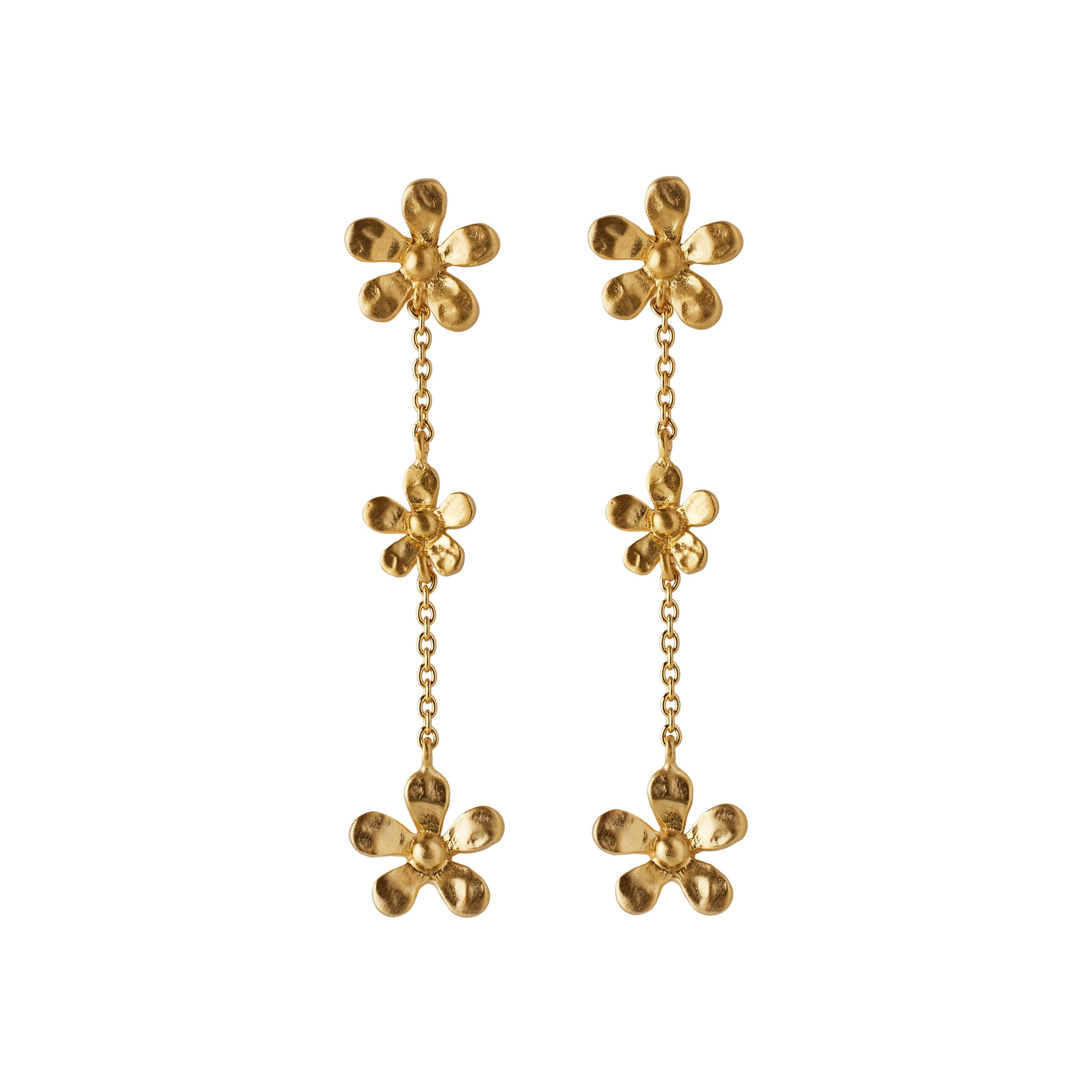 Pernille Corydon Wild Poppy Earrings FG, i gold-plated; silver, til female, fra Pernille Corydon