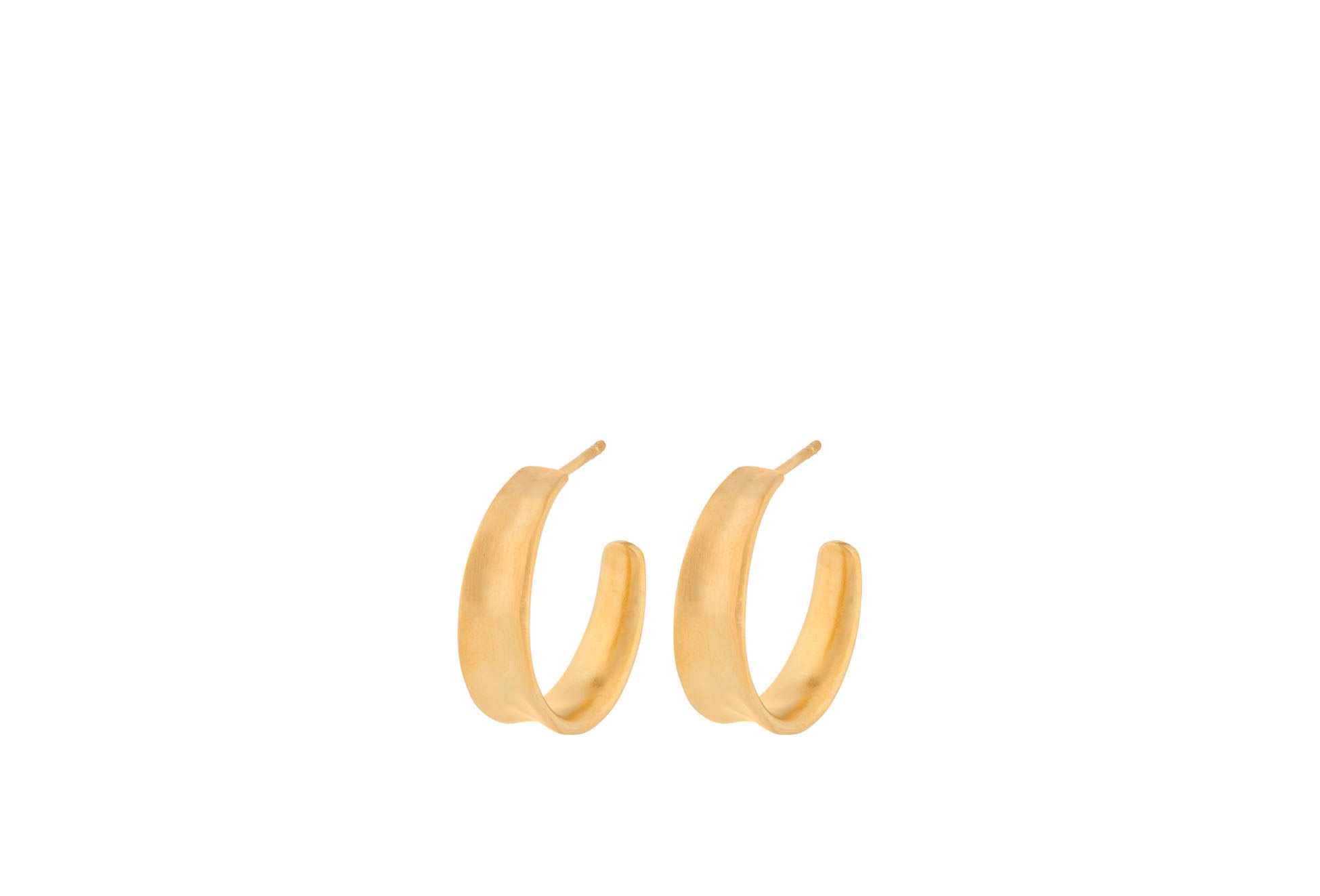 Pernille Corydon Small Saga Earrings e-409-gp, til female, fra Pernille Corydon