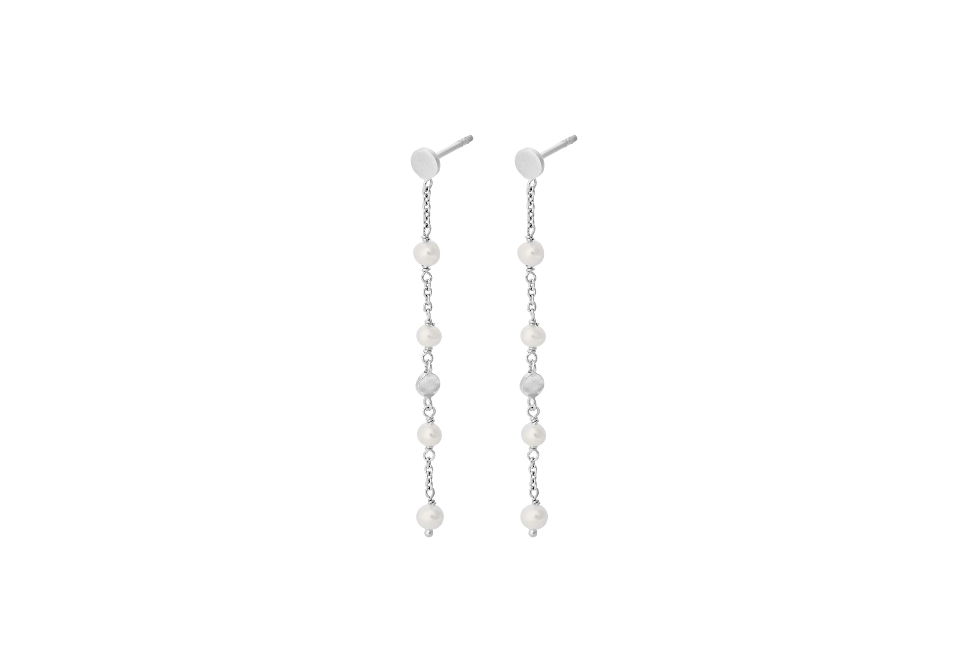 Pernille Corydon Ocean Pearl Earchains – Smykke i sølv fra Pernille Corydon – Varenr. E-434-S