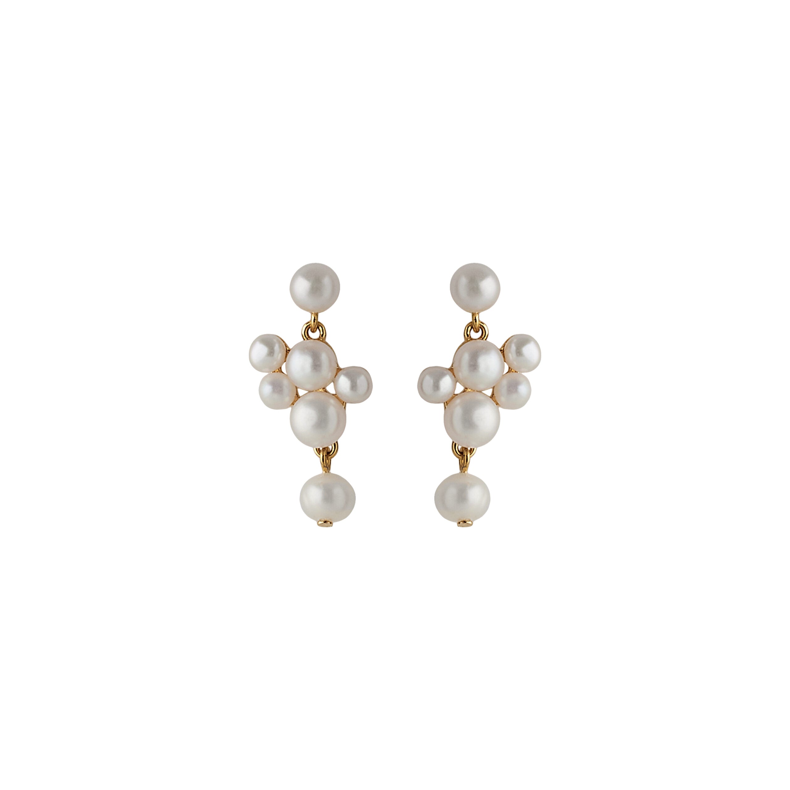 Pernille Corydon Treasure Earrings FG, i silver; gold-plated, til female, fra Pernille Corydon