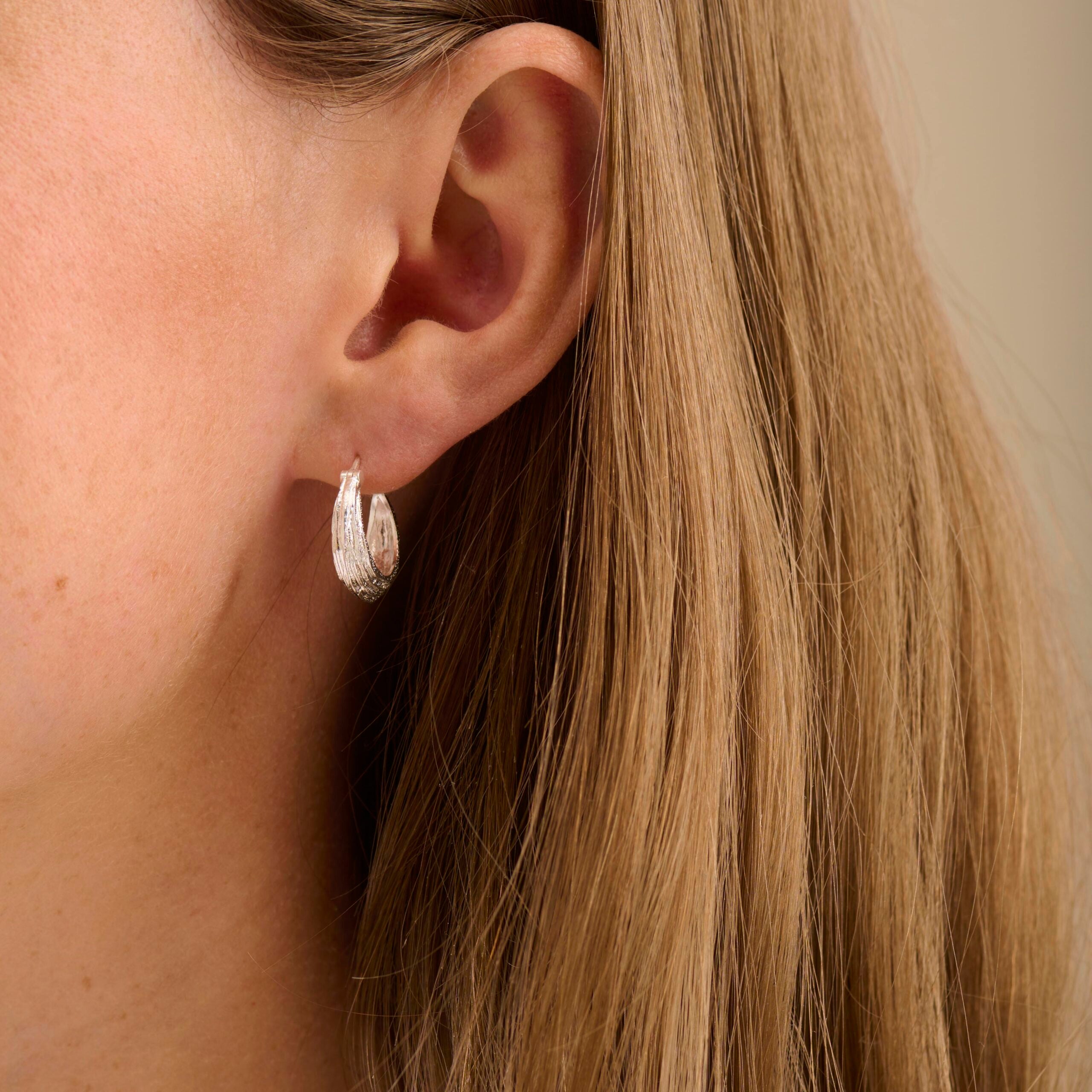 Pernille Corydon Small Coastline Earrings size 16 mm, til female, fra Pernille Corydon
