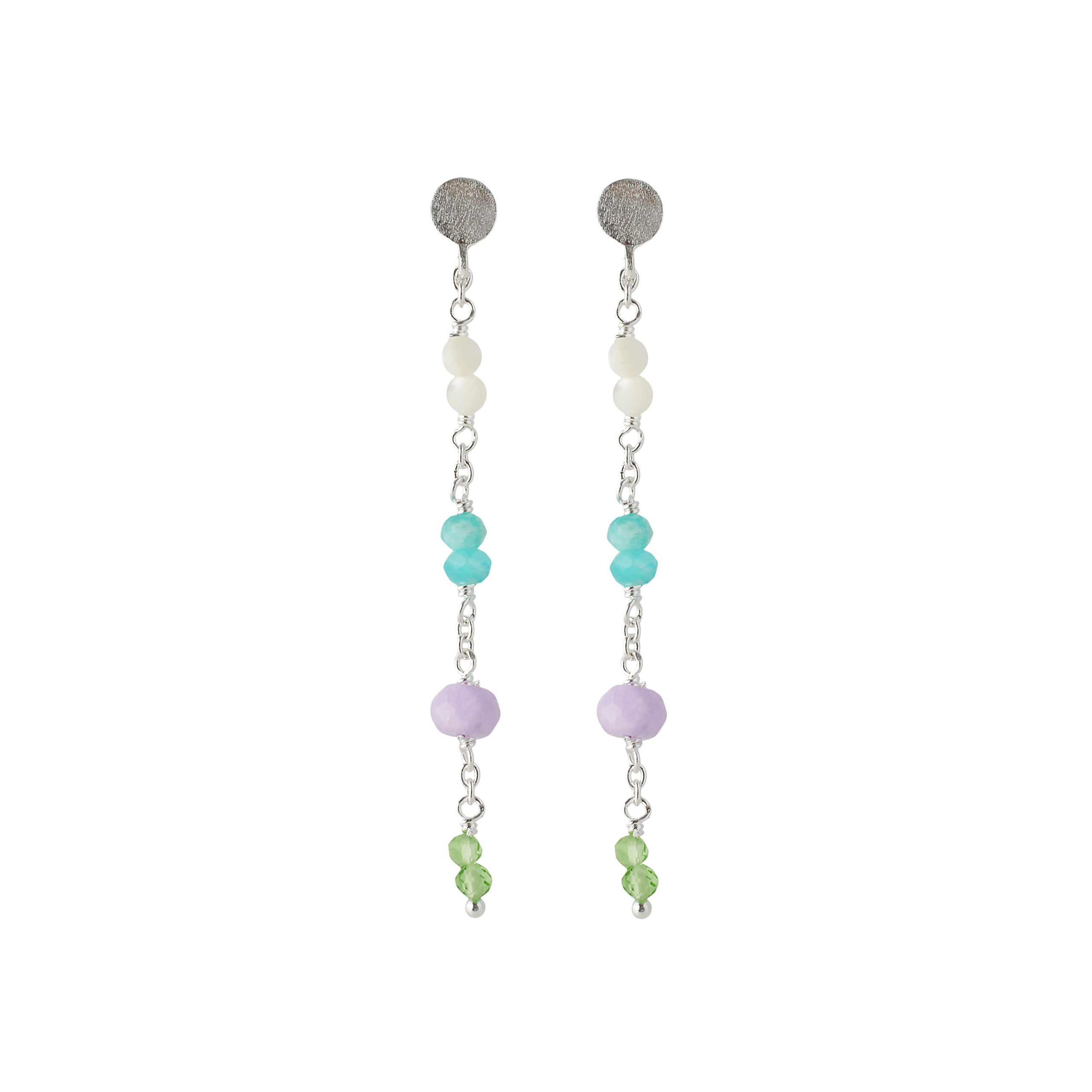 Pernille Corydon Sea Colour Earrings, i silver, til female, fra Pernille Corydon