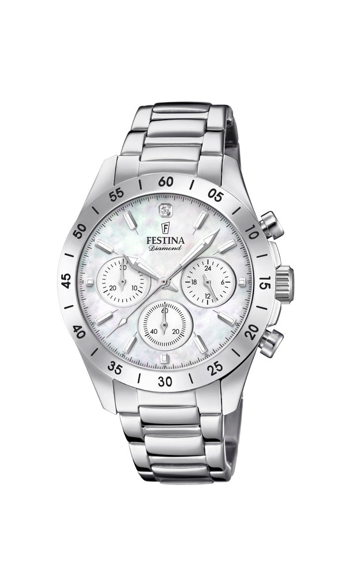 FESTINA D. DIAMOND CHRONO - 20397/1 – Smykke i sølv fra Festina – Varenr. 20397/1