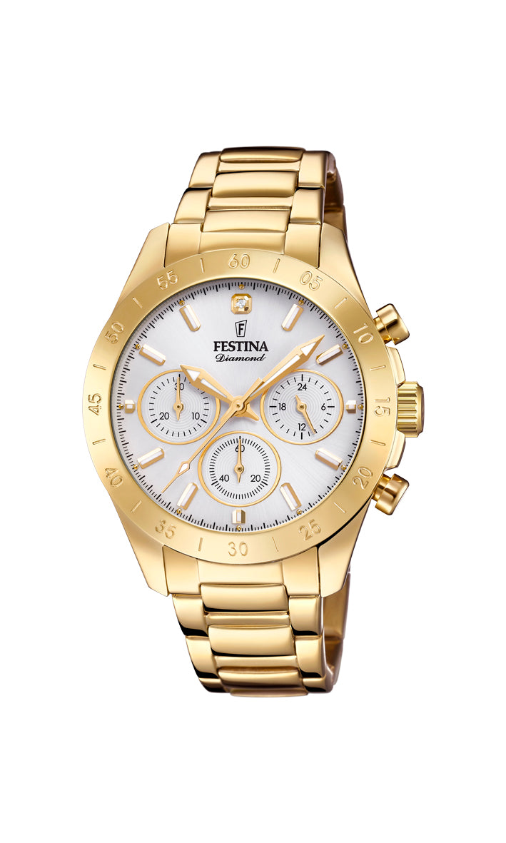 FESTINA D. DIAMOND CHRONO - 20400/1 – Smykke i sølv fra Festina – Varenr. 20400/1