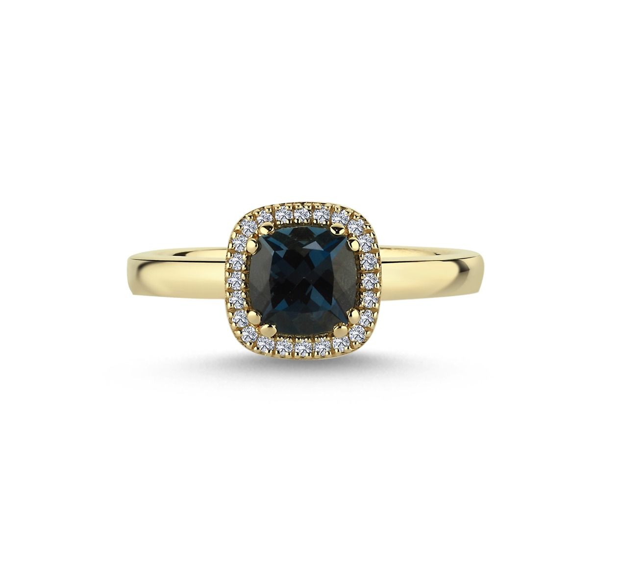 Nuran - Grace Ring 14kt London Blue Topas