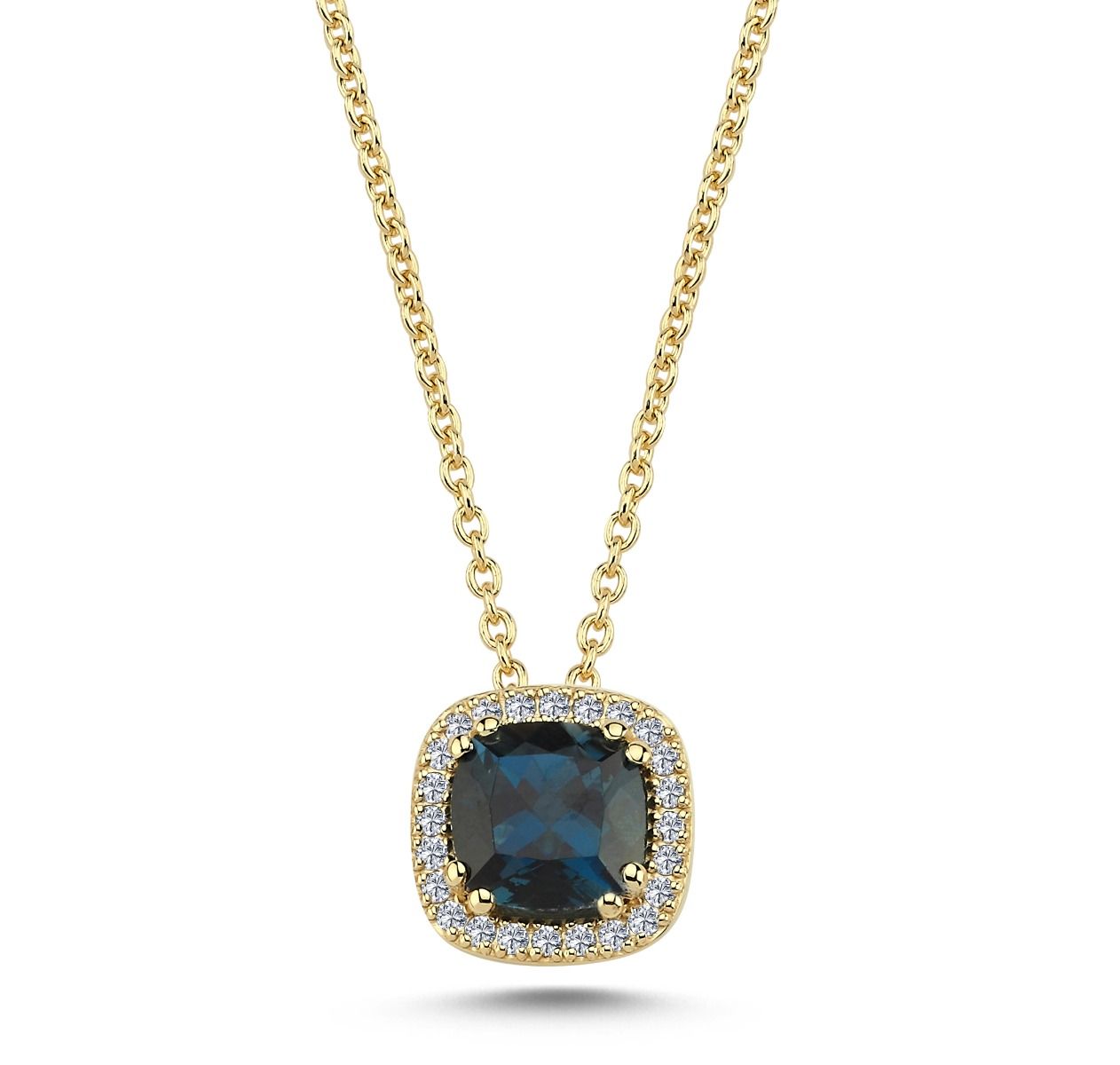 Nuran - Grace Vedhæng 14kt London Blue Topas