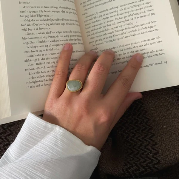 Heiring Kolo Ring M. Akvamarin, fra Heiring