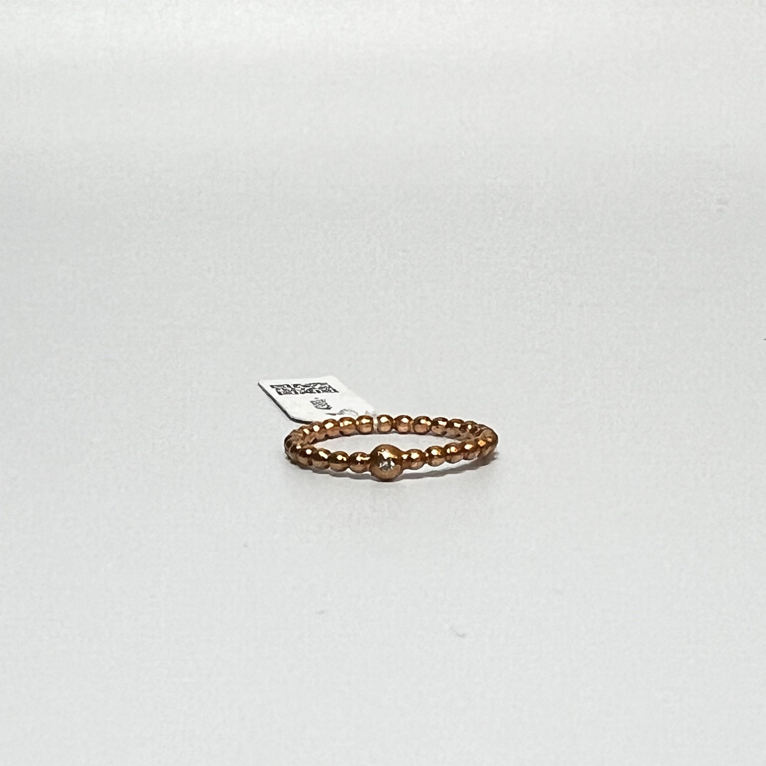 Lene Visholm Ring 14kt rose m. dia -str 51