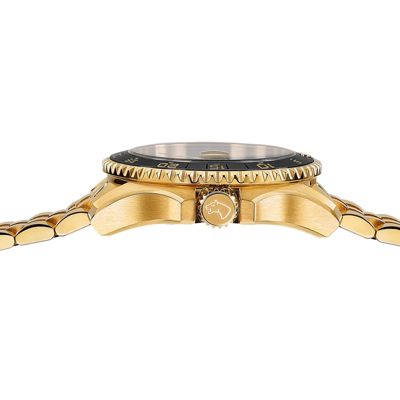 JAGUAR DIVER CERAMIC SORT GULD