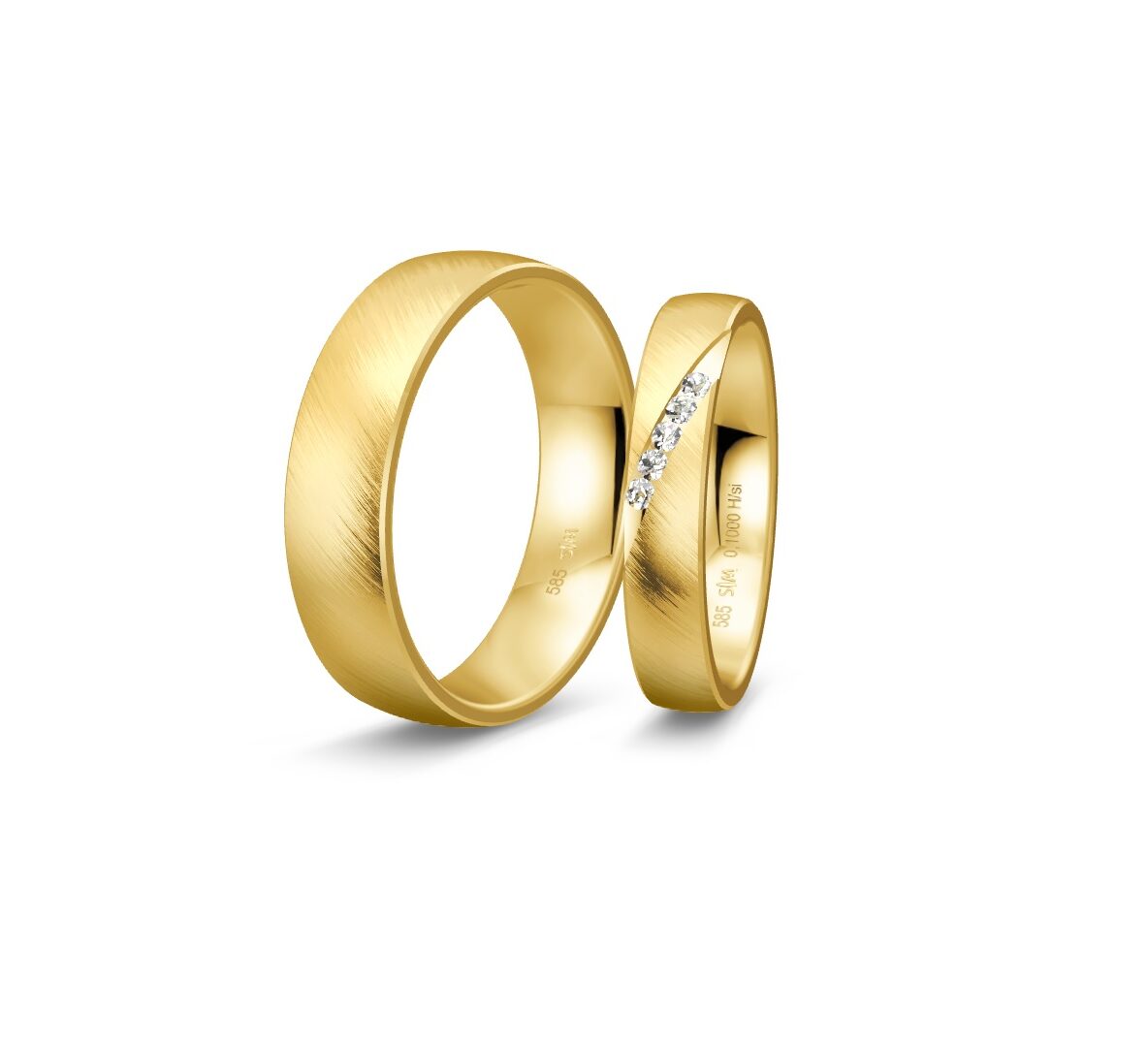 Saint Maurice Vielsesringe 14kt - Sæt 12, fra Saint Maurice