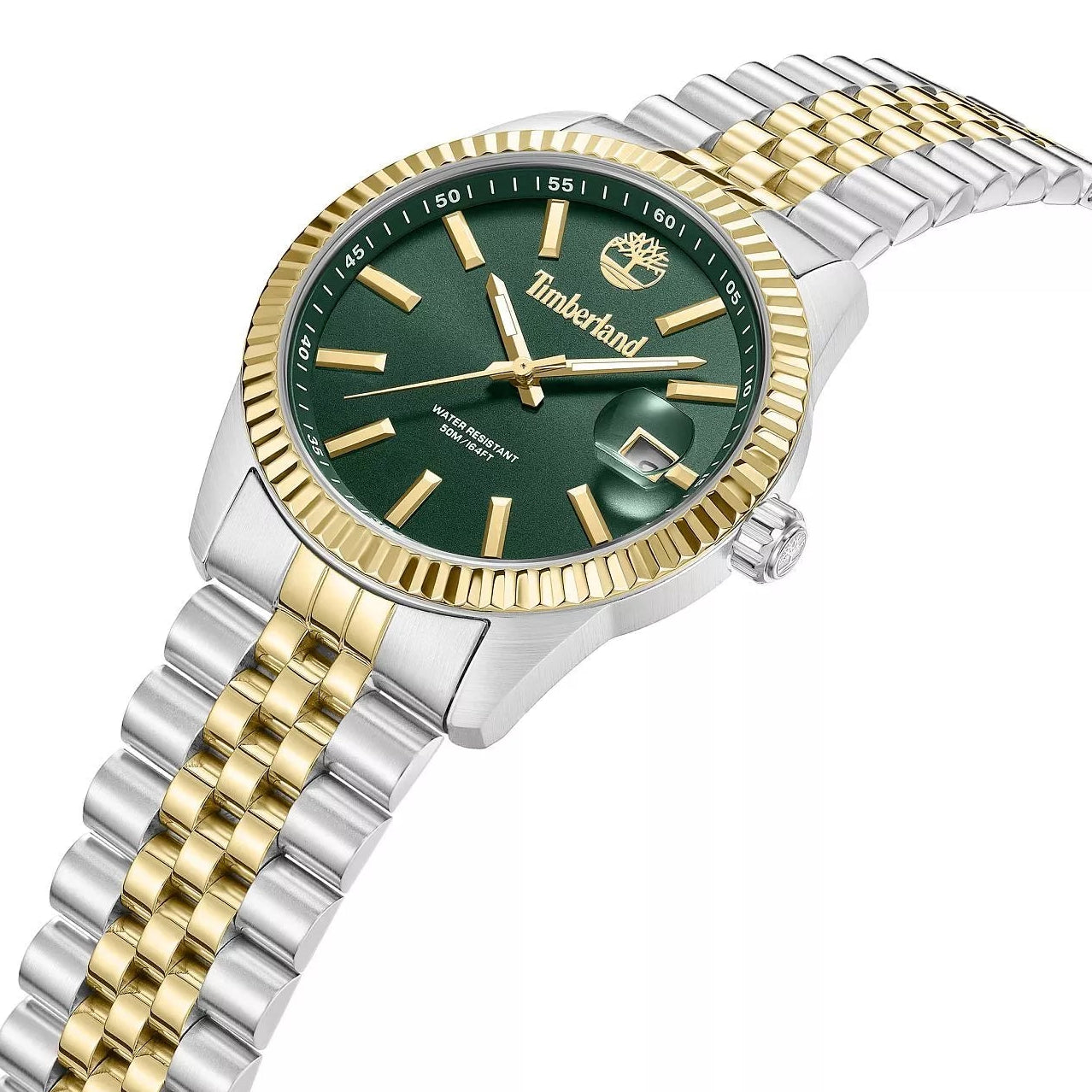 Timberland TDWGH0083703 Northerd herreur vist i alternativ vinkel med sølv- og guldfarvet stålrem