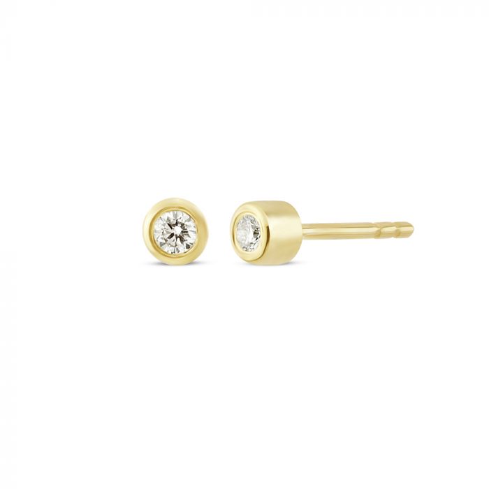 NURAN TUBE ØRESTIKKER 14KT, i red-gold, fra Nuran