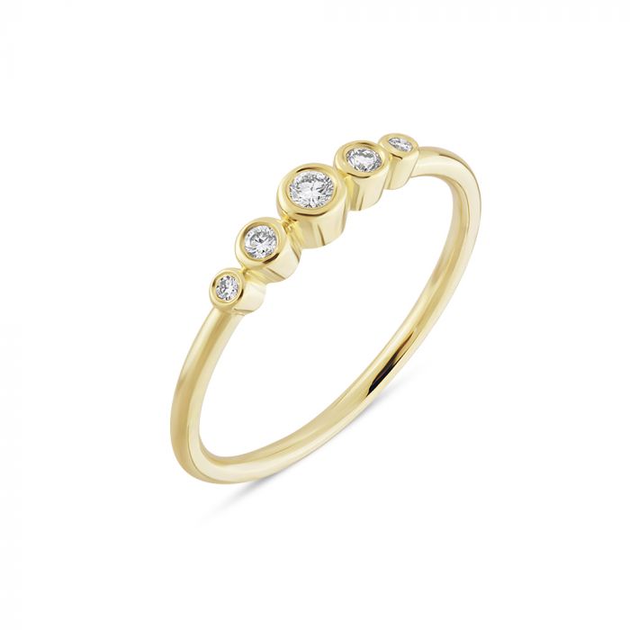 NURAN TUBE RING 14KT, fra Nuran