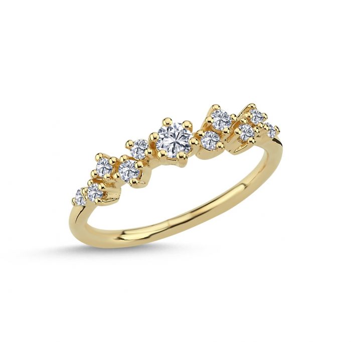 NURAN TWINKLE RING 14 KT 0,36CT, fra Nuran