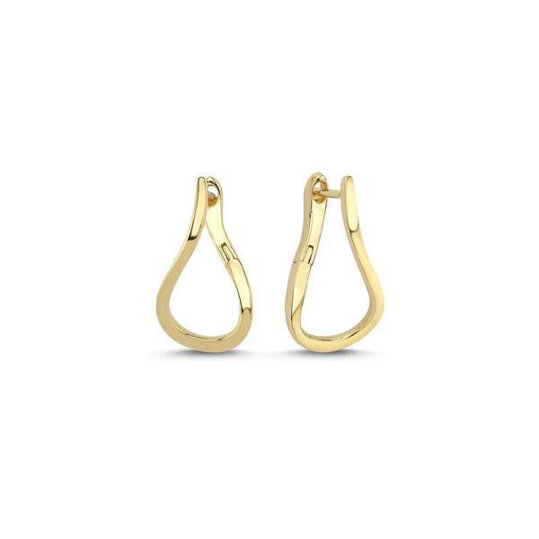 Nuran Valentina Ørestikker lille 14kt, i red-gold, til unisex, fra Nuran