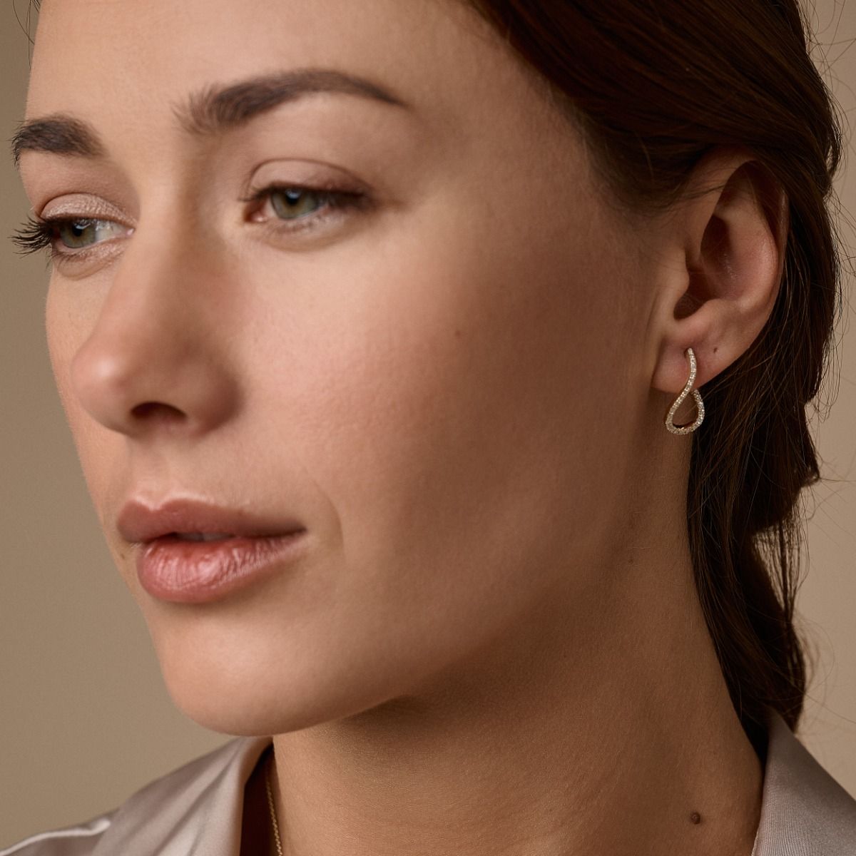 Nuran - Valentina Ørestikker 14kt m. dia - lille