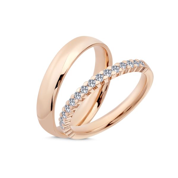 Nuran - VIELSESRING 14 KT ROSA, fra Nuran