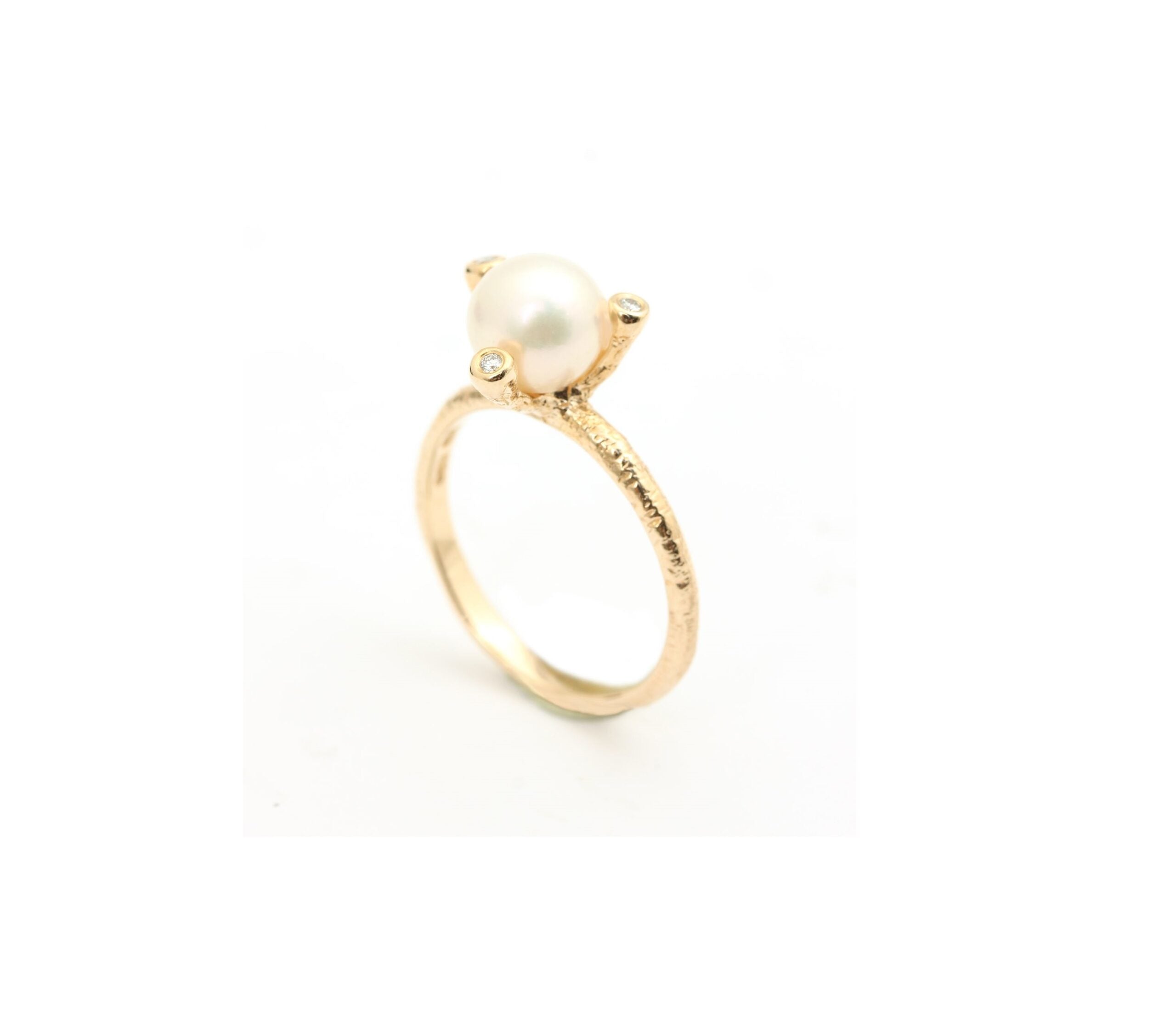 PER BORUP Twigs Perle ring 14kt., fra Per Borup